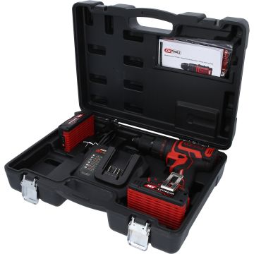 Batteridrill med slagfunksjon med 1 batteri og lader eMONSTER