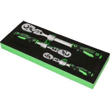 KS Tools Competition teleskopskrallesett 1/4" + 3/8" + 1/2", 3 deler