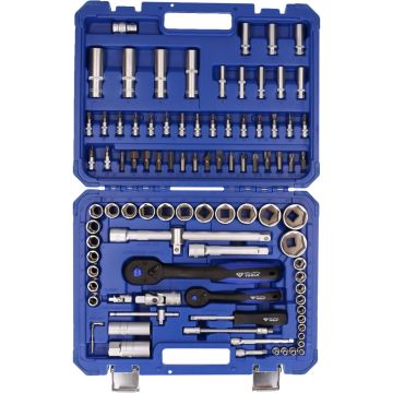 Pipesett, 1/4" + 1/2", 94 deler