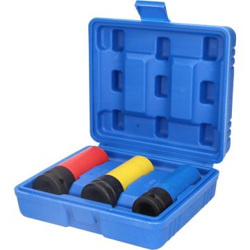 Kraftpipesett 1/2" hjulpiper med plastbeskyttelse 17/19/21mm, 3 deler