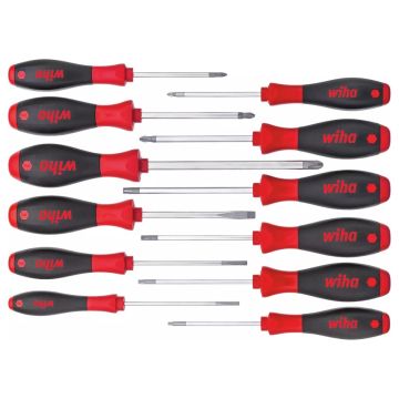 Skrutrekkersett SoftFinish, 12 deler